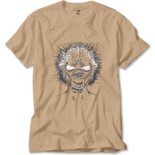 Iron Maiden Skull Krem Tişört Liyada