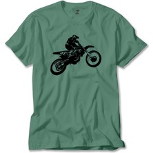 Motokros Endurocross Yeşil Tişört Liyada