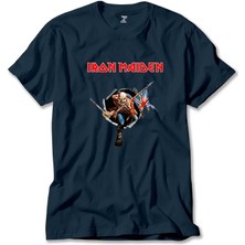 Iron Maiden Trooper Lacivert Tişört Liyada