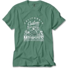 California Custom Motorcycles Yeşil Tişört Liyada
