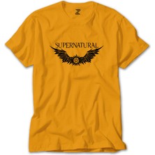 Supernatural Logo Sarı Tişört Liyada