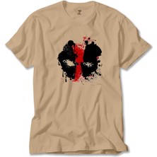 Deadpool Boyama Krem Tişört Liyada