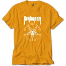 Pentagram Logo And Text 2 Sarı Tişört Liyada