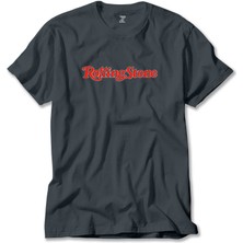 The Rolling Stones Text Füme Tişört Liyada