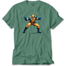 Wolverine Portre Yeşil Tişört Liyada