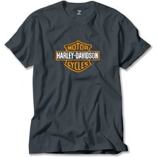 Harley Chopper Cycles Logo Füme Tişört Liyada
