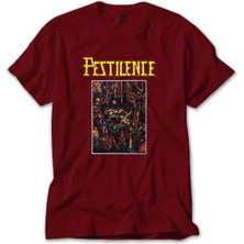 Pestilence Malleus Maleficarum Kırmızı Tişört Liyada