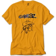 Gorillaz Head Sarı Tişört Liyada