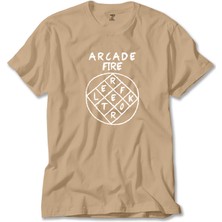 Arcade Fire Reflektor Krem Tişört Liyada
