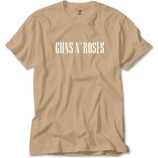 Guns N Roses Logo Krem Tişört Liyada