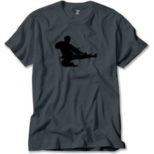 Taekwondo Karate Silhouette Füme Tişört Liyada