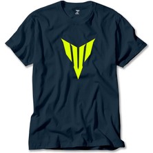 Yamha Neon Logo Lacivert Tişört Liyada