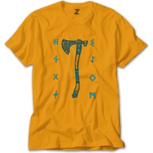 God Of War Ragnarok Kratos Baltası Sarı Tişört Liyada