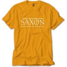 Saxon Logo Sarı Tişört Liyada