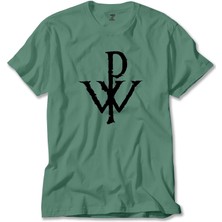 Powerwolf Logo Design Yeşil Tişört Liyada