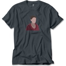 Enola Holmes Silhouette Füme Tişört Liyada
