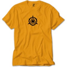 Black Triangle Circle Sarı Tişört Liyada