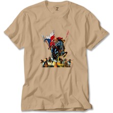 Iron Maiden Warriors Krem Tişört Liyada
