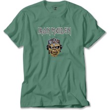Iron Maiden Zombie Face Yeşil Tişört Liyada