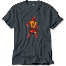 Deadpool x Men Logo Füme Tişört Liyada
