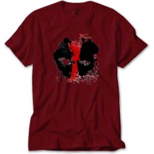 Deadpool Boyama Kırmızı Tişört Liyada