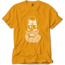 Sakallı Pipo Sarı Tişört Liyada