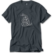 Metallica Snake Logo Füme Tişört Liyada