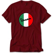 Vespa Logo Kırmızı Tişört Liyada