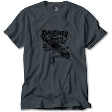 Thrasher Love Affair Füme Tişört Liyada