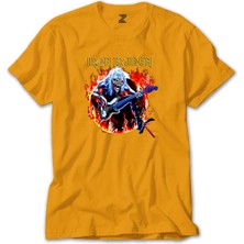 Iron Maiden Fire Sarı Tişört Liyada