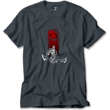 God Of War Kratos Logo Füme Tişört Liyada