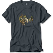 Opeth Logo Classic Füme Tişört Liyada