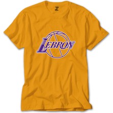 Lebron J. Lakers Logo Sarı Tişört Liyada
