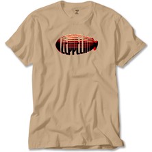 LED Zeppelin Zeplin Krem Tişört Liyada