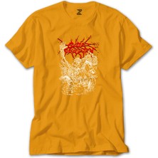 Cattle Decapitation Design Classic Sarı Tişört Liyada