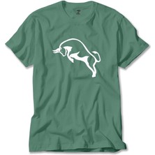 Boğa Siluet Yeşil Tişört Liyada