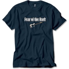 Iron Maiden Fear Of The Dark Guitar Lacivert Tişört Liyada