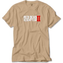Red Dead Redemption 2 Text Krem Tişört Liyada