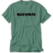 Iron Maiden Black Text Yeşil Tişört Liyada