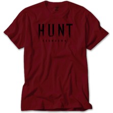 Hunt Showdown Black Text Kırmızı Tişört Liyada