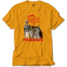 Death Human Sarı Tişört Liyada