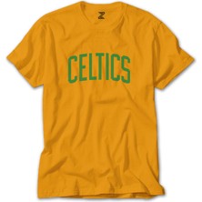 Boston Celtics Yazı Sarı Tişört Liyada