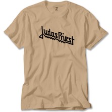 Judas Priest Logo Krem Tişört Liyada
