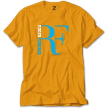 Roger Federer Blue Logo Sarı Tişört Liyada