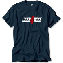 John Wick 4 Logo Lacivert Tişört Liyada