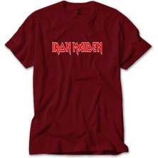 Iron Maiden Red Text Kırmızı Tişört Liyada