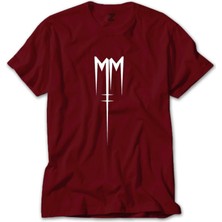 Marilyn Manson Born Villain Logo Kırmızı Tişört Liyada
