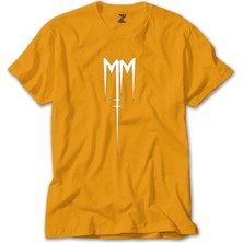 Marilyn Manson Born Villain Logo Sarı Tişört Liyada