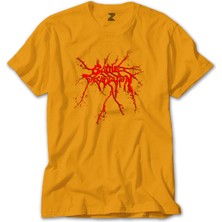Cattle Decapitation Red Logo Sarı Tişört Liyada