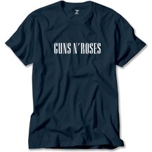 Guns N Roses Logo Lacivert Tişört Liyada